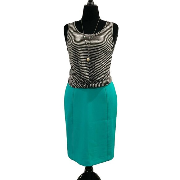 Halogen Teal Green Pencil Skirt | EUC | Lined - Picture 1 of 15